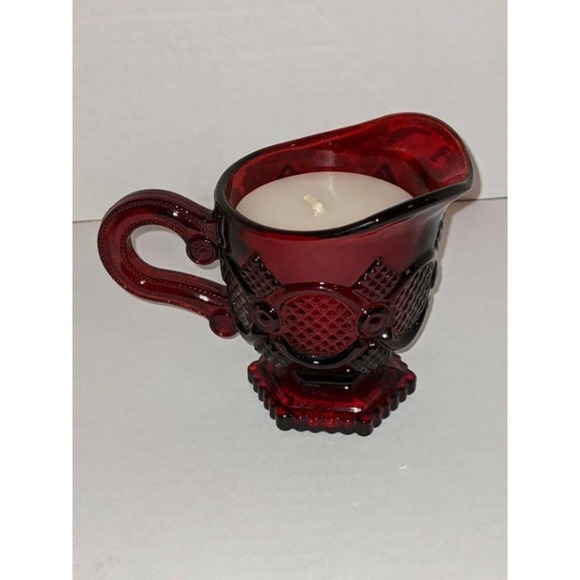 Vintage Avon Cape Cod Collection Creamer with Meadow Moon Candle in Box New - Picture 2 of 7